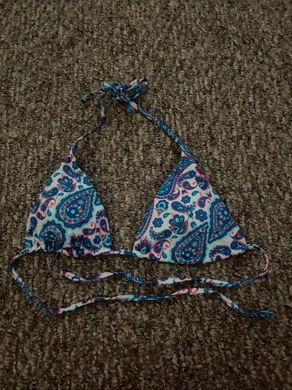 Blue & Pink Design bathing suit top